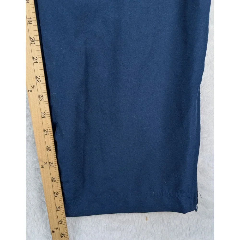 NFL New England Patriots Men's Large Navy Blue Zip Ankle Lined Track Pants